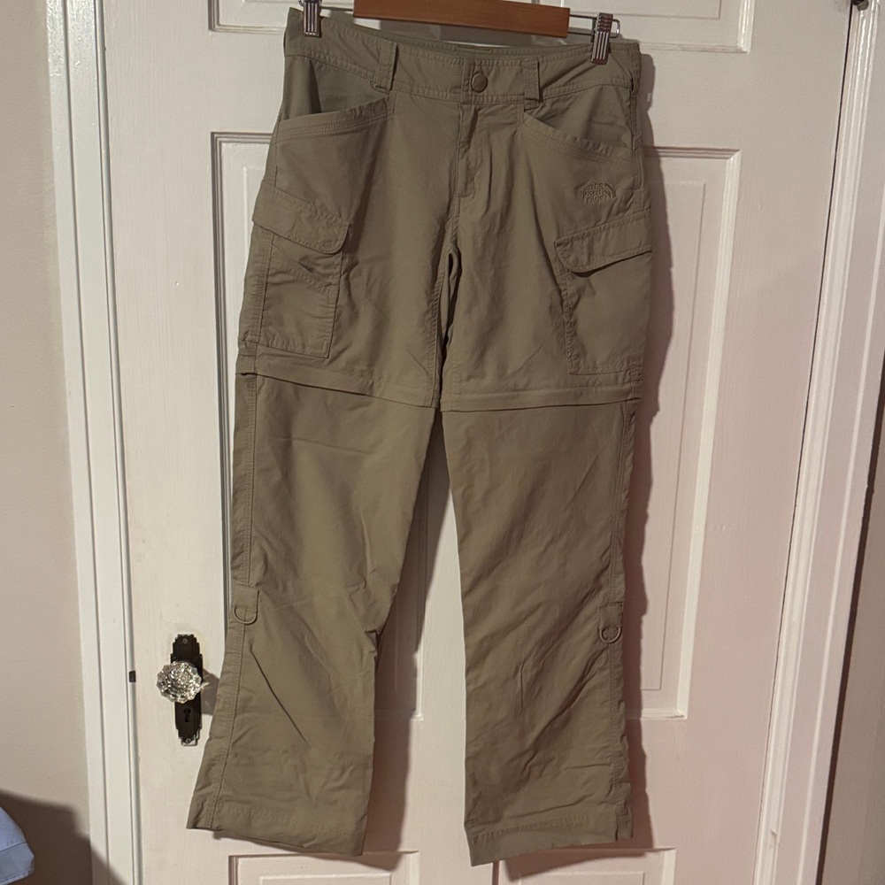 The North Face Women's Tan Convertible Hiking Pants Size 2 Outdoor Camping